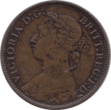 1891 FARTHING ( FINE ) - Farthing - Cambridgeshire Coins