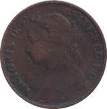 1891 FARTHING ( FINE ) - Farthing - Cambridgeshire Coins