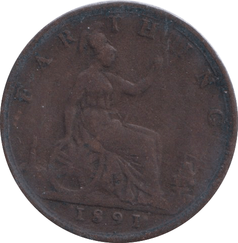 1891 FARTHING ( FINE ) - Farthing - Cambridgeshire Coins