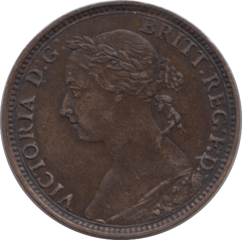 1891 FARTHING ( GVF ) - Farthing - Cambridgeshire Coins