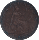 1891 FARTHING ( GVF ) - Farthing - Cambridgeshire Coins