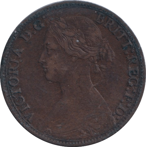 1891 FARTHING ( GVF ) - Farthing - Cambridgeshire Coins