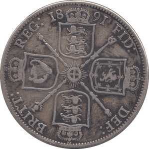 1891 FLORIN ( FINE ) - FLORIN - Cambridgeshire Coins