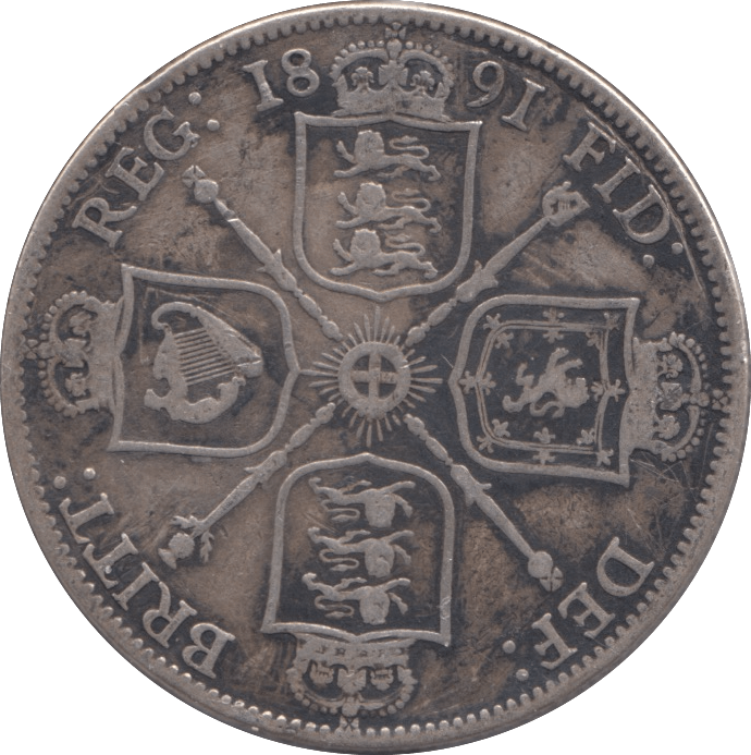 1891 FLORIN ( FINE ) - FLORIN - Cambridgeshire Coins