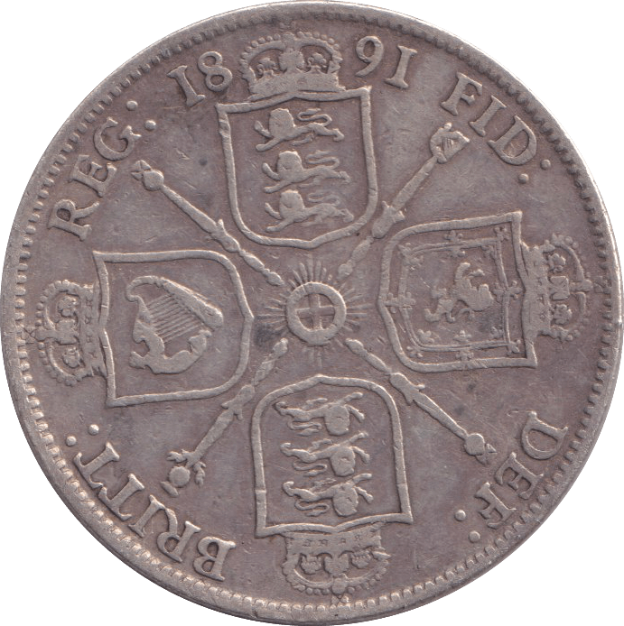 1891 FLORIN ( GF ) - FLORIN - Cambridgeshire Coins