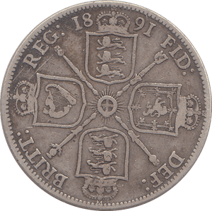1891 FLORIN ( GF ) - FLORIN - Cambridgeshire Coins