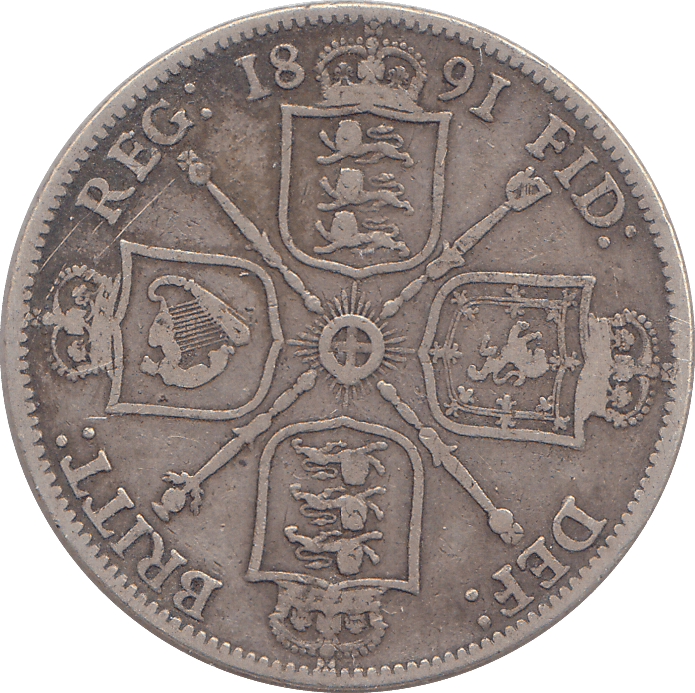 1891 FLORIN ( GF ) - FLORIN - Cambridgeshire Coins