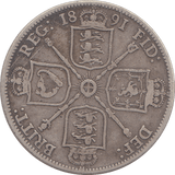 1891 FLORIN ( GF ) - FLORIN - Cambridgeshire Coins