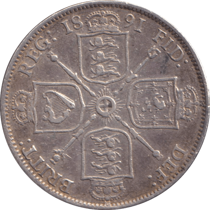 1891 FLORIN ( GF ) - FLORIN - Cambridgeshire Coins