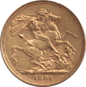 1891 GOLD SOVEREIGN ( EF ) - SOVEREIGN - Cambridgeshire Coins
