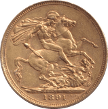 1891 GOLD SOVEREIGN ( EF ) - SOVEREIGN - Cambridgeshire Coins