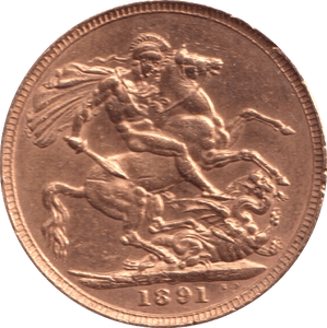 1891 GOLD SOVEREIGN ( EF ) - Sovereign - Cambridgeshire Coins
