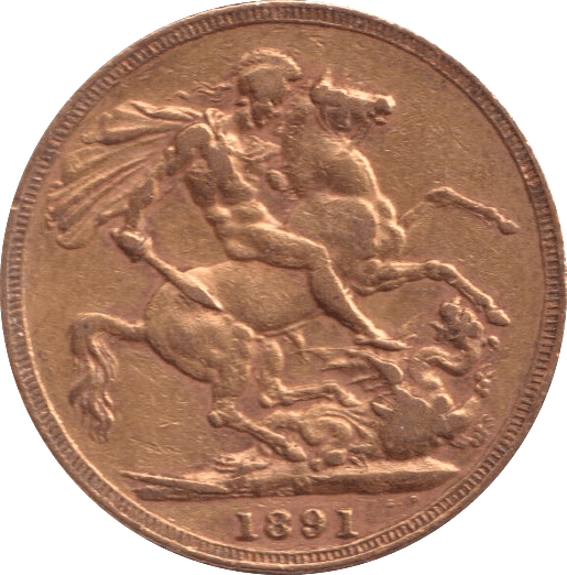 1891 GOLD SOVEREIGN ( GVF ) 3 - Sovereign - Cambridgeshire Coins