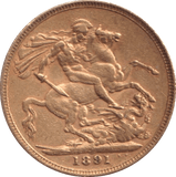 1891 GOLD SOVEREIGN ( GVF ) - SOVEREIGN - Cambridgeshire Coins