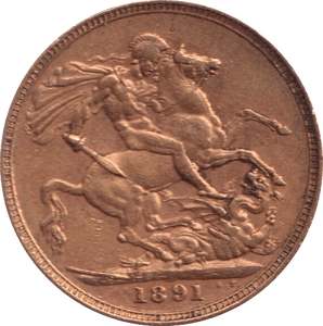 1891 GOLD SOVEREIGN ( GVF ) - Sovereign - Cambridgeshire Coins