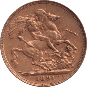 1891 GOLD SOVEREIGN ( GVF ) - Sovereign - Cambridgeshire Coins