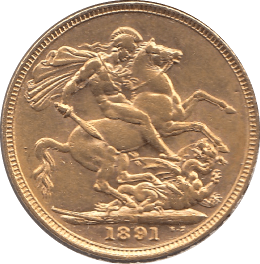 1891 GOLD SOVEREIGN ( VF ) MELBOURNE MINT - SOVEREIGN - Cambridgeshire Coins