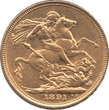 1891 GOLD SOVEREIGN ( VF ) MELBOURNE MINT - SOVEREIGN - Cambridgeshire Coins