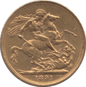 1891 GOLD SOVEREIGN ( VF ) - SOVEREIGN - Cambridgeshire Coins