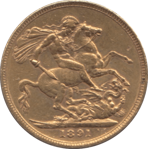 1891 GOLD SOVEREIGN ( VF ) - SOVEREIGN - Cambridgeshire Coins