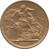 1891 GOLD SOVEREIGN ( VF ) - SOVEREIGN - Cambridgeshire Coins