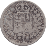 1891 HALFCROWN ( FINE ) 2 - HALFCROWN - Cambridgeshire Coins