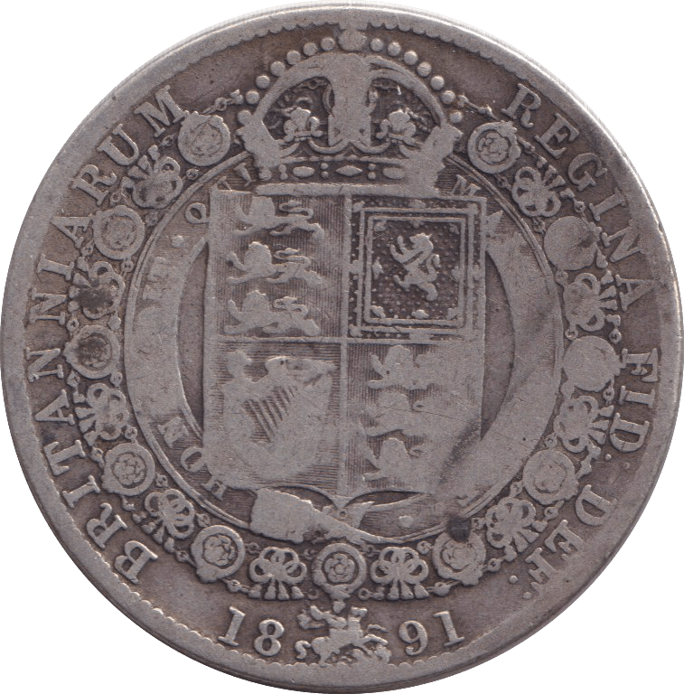 1891 HALFCROWN ( FINE ) - HALFCROWN - Cambridgeshire Coins