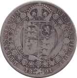 1891 HALFCROWN ( FINE ) - HALFCROWN - Cambridgeshire Coins