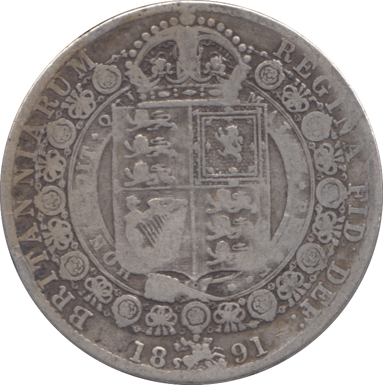 1891 HALFCROWN ( FINE ) - HALFCROWN - Cambridgeshire Coins