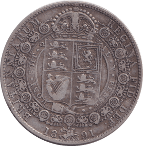 1891 HALFCROWN ( FINE ) - HALFCROWN - Cambridgeshire Coins