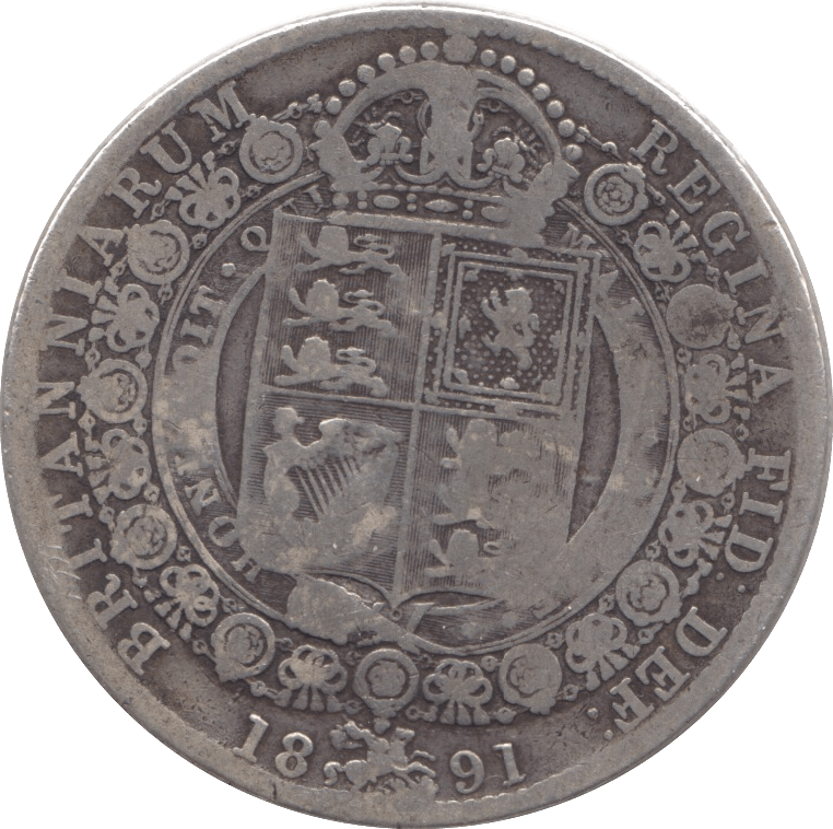 1891 HALFCROWN ( FINE ) - HALFCROWN - Cambridgeshire Coins