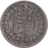 1891 HALFCROWN ( FINE ) - HALFCROWN - Cambridgeshire Coins