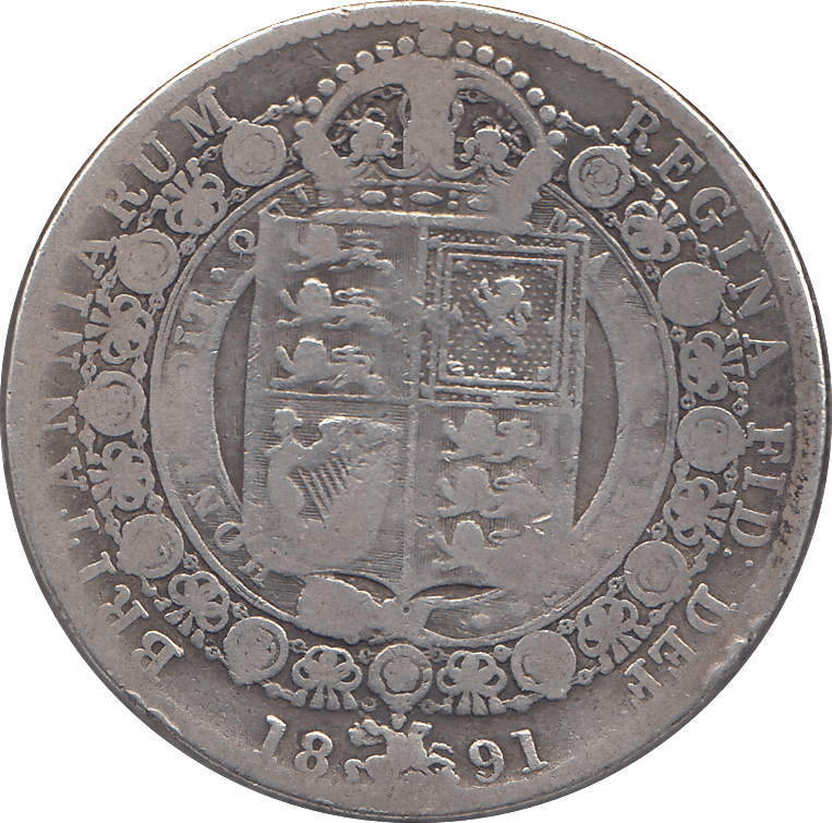 1891 HALFCROWN ( FINE ) - HALFCROWN - Cambridgeshire Coins