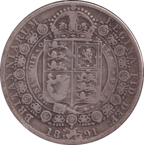 1891 HALFCROWN ( FINE ) - HALFCROWN - Cambridgeshire Coins