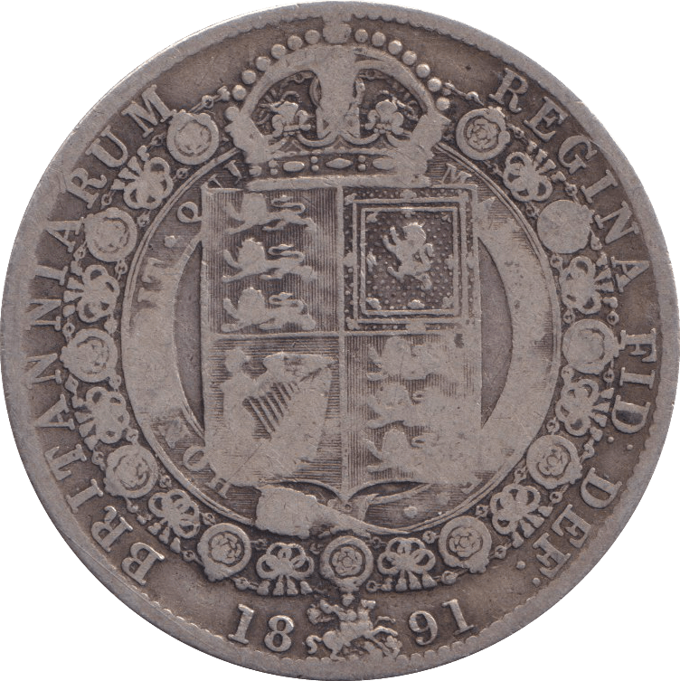 1891 HALFCROWN ( FINE ) - HALFCROWN - Cambridgeshire Coins