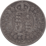 1891 HALFCROWN ( FINE ) - HALFCROWN - Cambridgeshire Coins