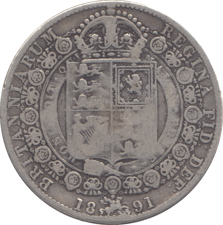 1891 HALFCROWN ( FINE ) - HALFCROWN - Cambridgeshire Coins