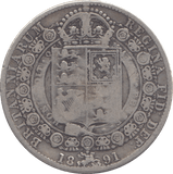 1891 HALFCROWN ( FINE ) - HALFCROWN - Cambridgeshire Coins