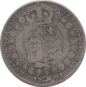 1891 HALFCROWN ( FINE ) - HALFCROWN - Cambridgeshire Coins