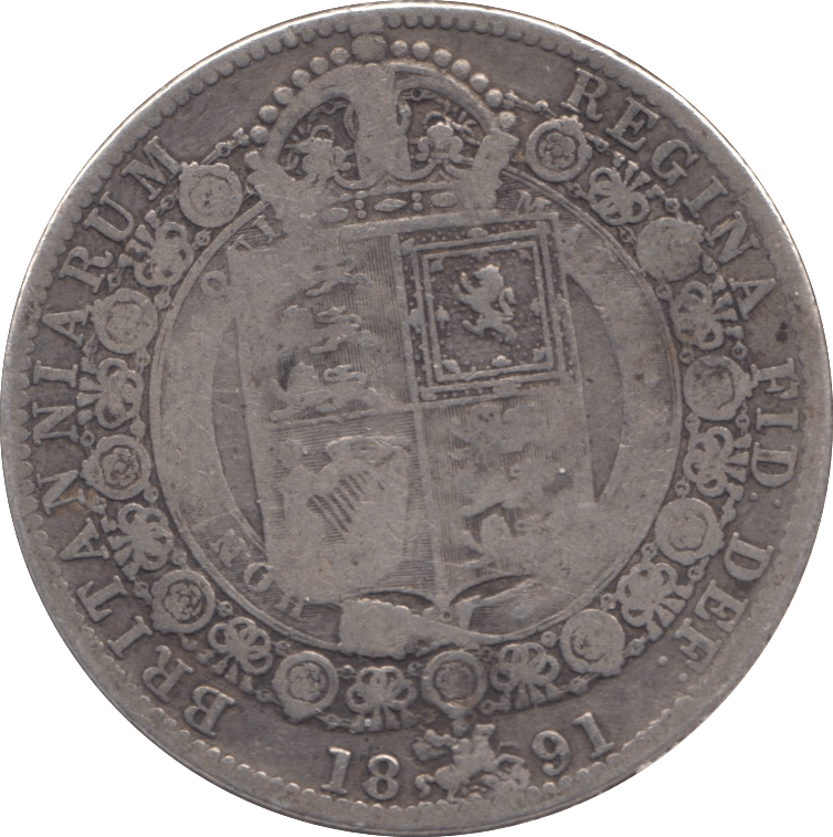 1891 HALFCROWN ( FINE ) - HALFCROWN - Cambridgeshire Coins