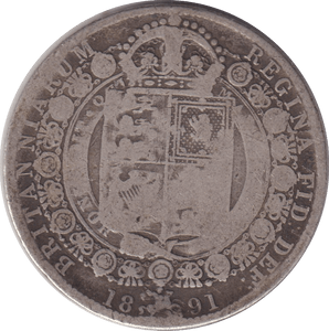 1891 HALFCROWN (FINE) - HALFCROWN - Cambridgeshire Coins
