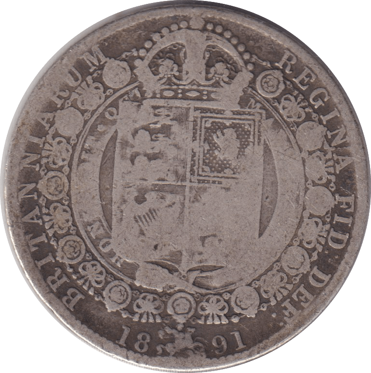 1891 HALFCROWN (FINE) - HALFCROWN - Cambridgeshire Coins