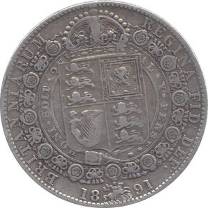 1891 HALFCROWN ( GF ) - HALFCROWN - Cambridgeshire Coins