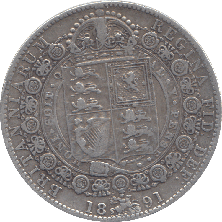 1891 HALFCROWN ( GF ) - HALFCROWN - Cambridgeshire Coins