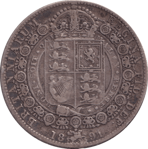 1891 HALFCROWN ( GF ) - HALFCROWN - Cambridgeshire Coins