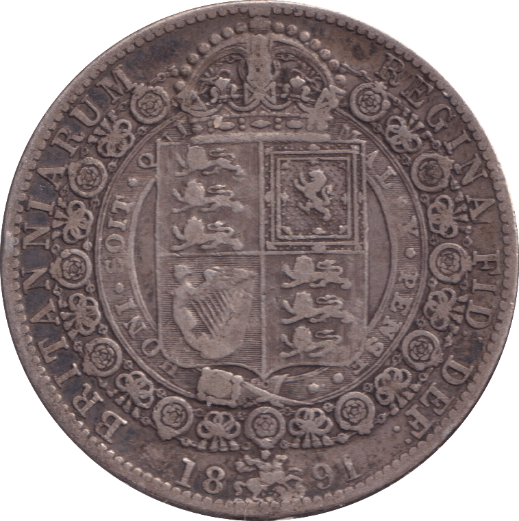 1891 HALFCROWN ( GF ) - HALFCROWN - Cambridgeshire Coins