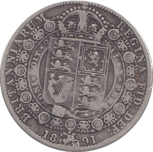 1891 HALFCROWN ( GF ) - HALFCROWN - Cambridgeshire Coins