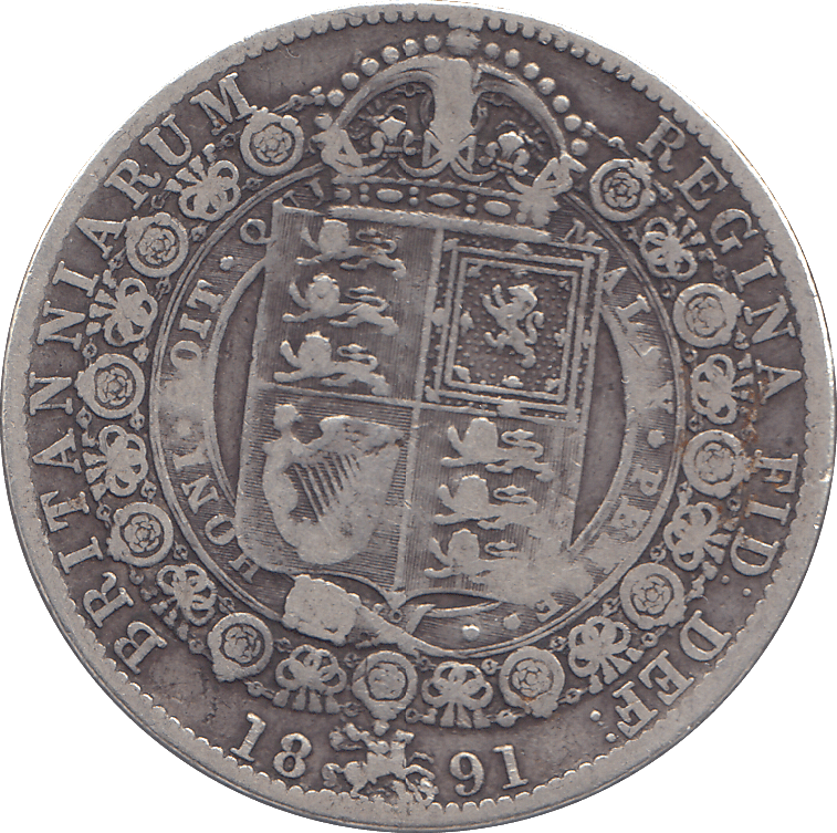 1891 HALFCROWN ( GF ) - HALFCROWN - Cambridgeshire Coins