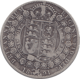 1891 HALFCROWN ( GF ) - HALFCROWN - Cambridgeshire Coins