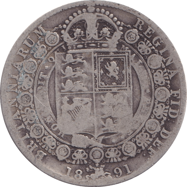 1891 HALFCROWN ( NF ) 2 - Halfcrown - Cambridgeshire Coins